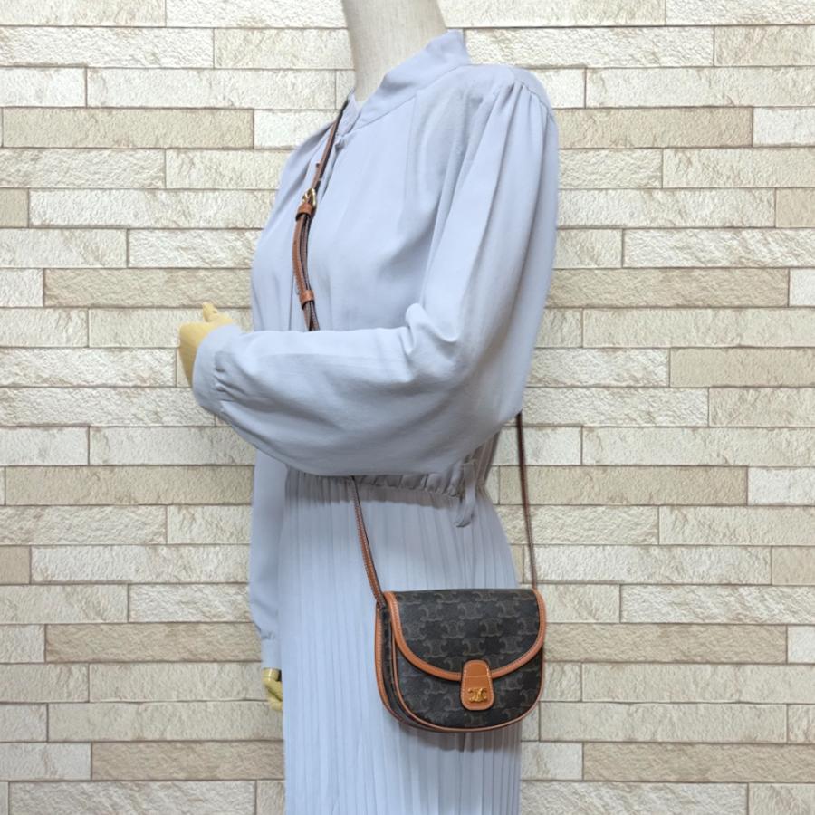 CELINE（セリーヌ） ミニブザス トリオンフ ショルダーバッグ PVC