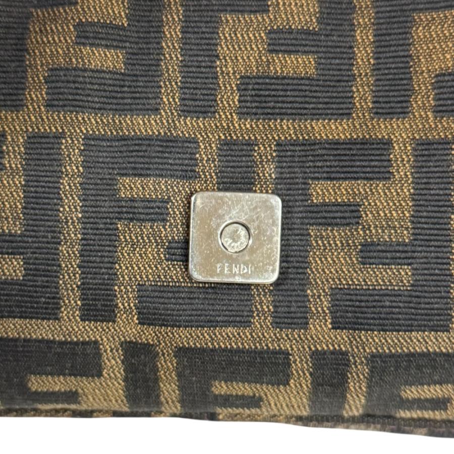 FENDI フェンディ マンマバケット ズッカ ハンドバッグ キャンバス  