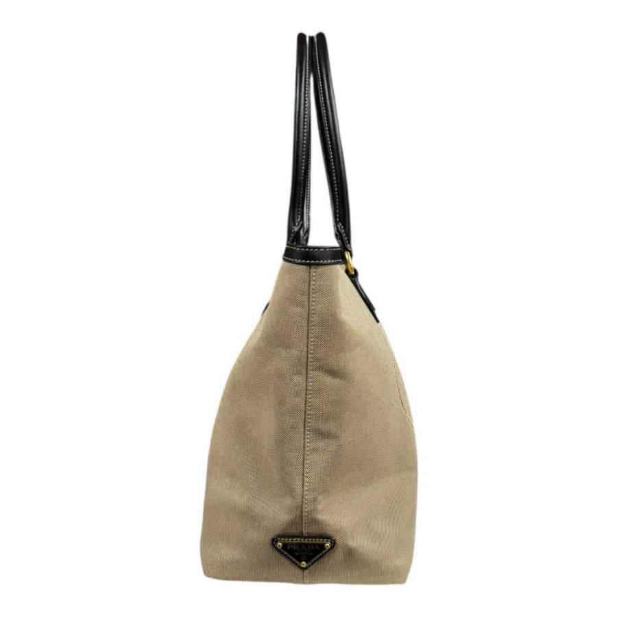 PRADA（プラダ） ロゴ ジャガード トートバッグ キャンバス 1BG158