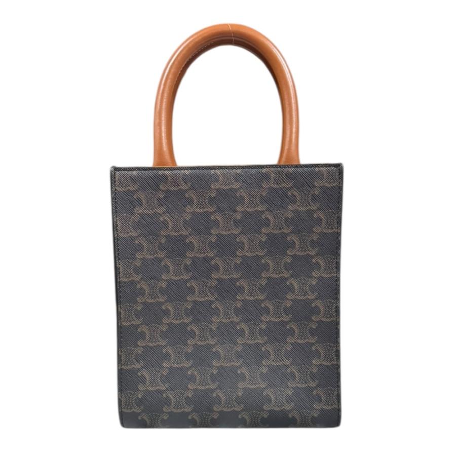 CELINE ミニバーティカルカバ トリオンフキャンバス ショルダー