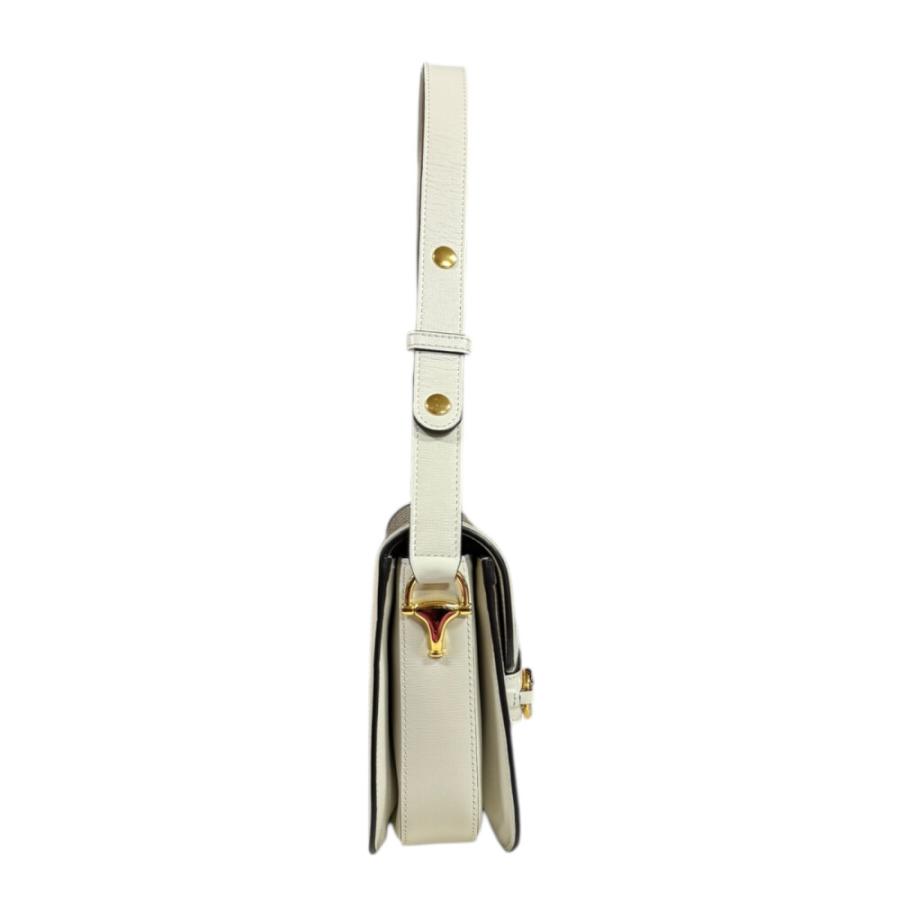 グッチ ミディアム ホースビット1955 ショルダーバッグ GGスプリームキャンバス 602204 ベージュ レディース GUCCI  中古 GUCCI（グッチ） ミディアム ホースビット1955 ショルダーバッグ GG