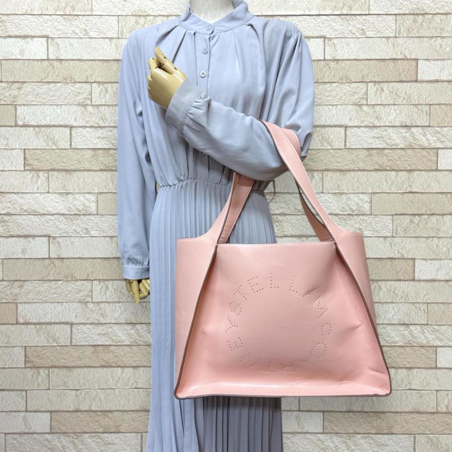 ステラマッカートニー ロゴトートバッグ トートバッグ ポリエステル