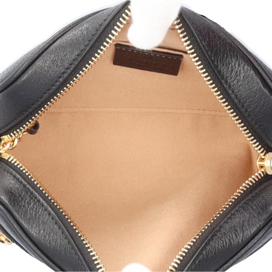 グッチ ミニバッグ シェリーライン ショルダーバッグ レザー 517350 ネイビー レディース GUCCI  中古 GUCCI - グッチ ミニバッグ シェリーライン ショルダーバッグ レザー