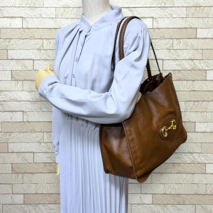 GUCCI（グッチ） ホースビット1955 トートバッグ レザー 623694