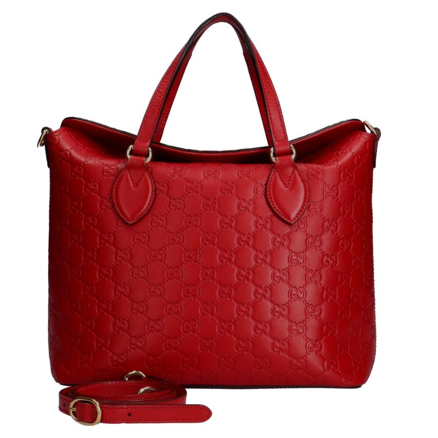グッチ GUCCI グッチシマ ショルダーバッグ レザー レッド レディース