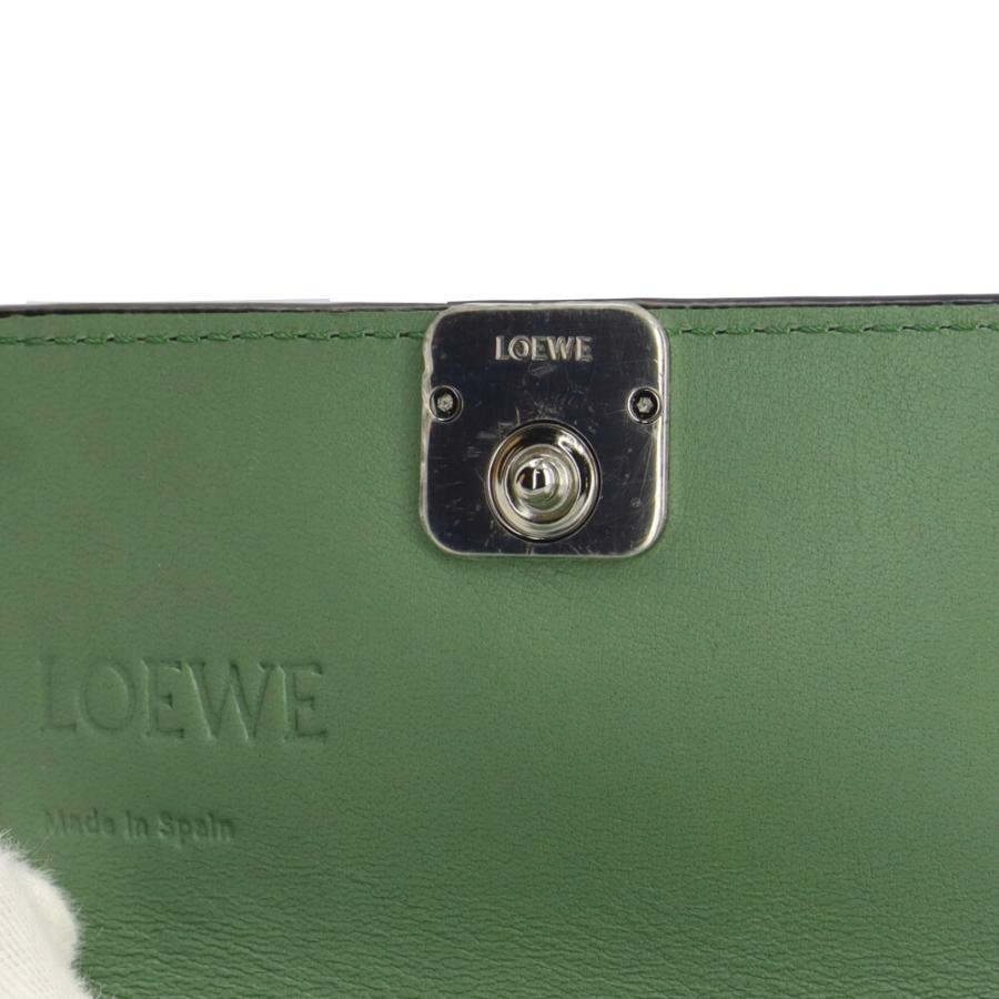 【美品】LOEWE アナグラムビジネスカードホルダー　名刺入れ  カードケース LOEWE（ロエベ） アナグラム ビジネス カードホルダー カードケース