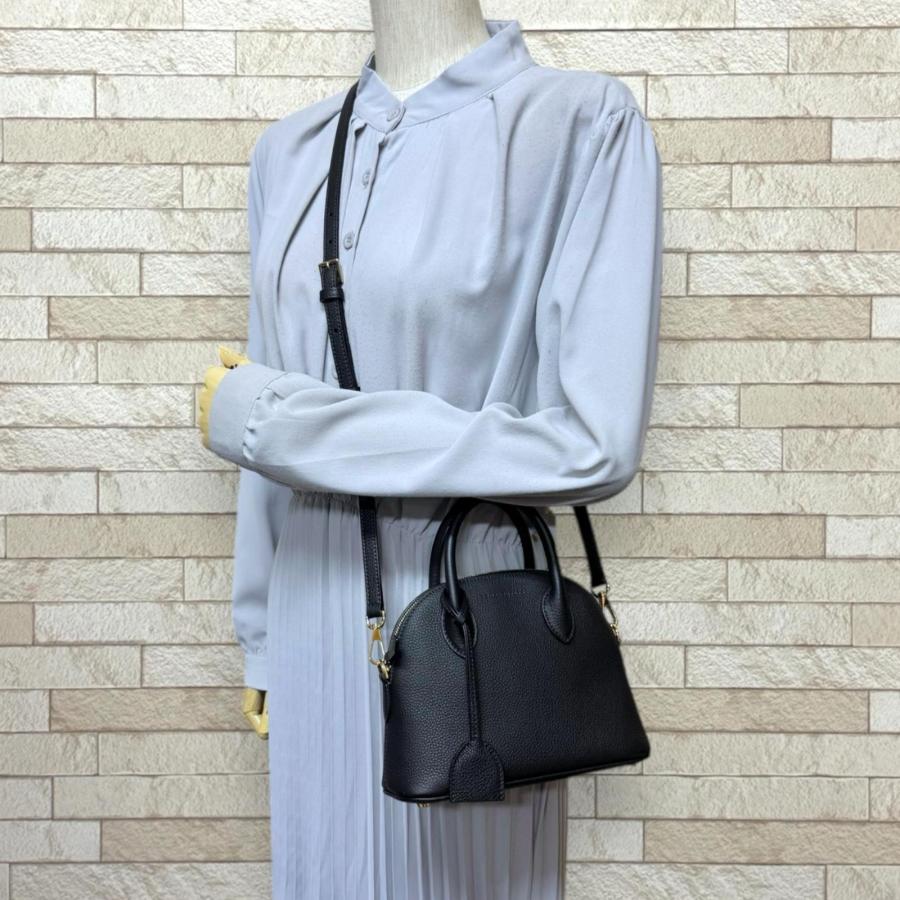 ボナベンチュラ エマバッグ22 ショルダーバッグ レザー ブラック