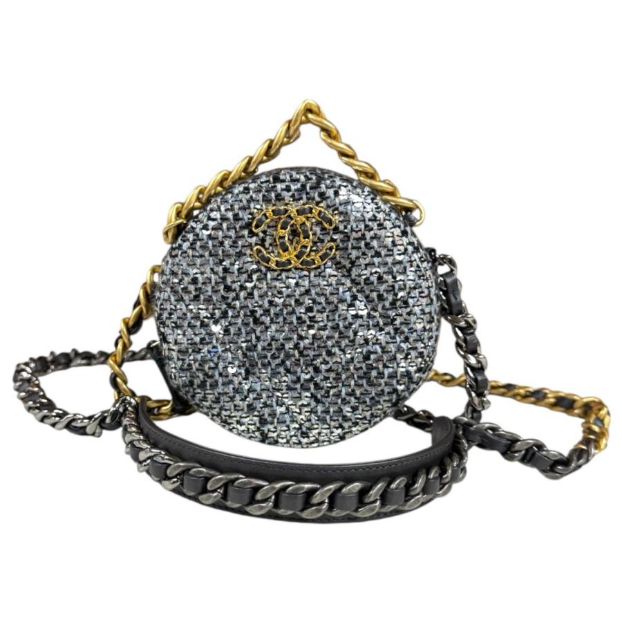 シャネル シャネル19 ショルダーバッグ スパンコール シルバー レディース CHANEL  中古 CHANEL（シャネル） シャネル19 ショルダーバッグ スパンコール
