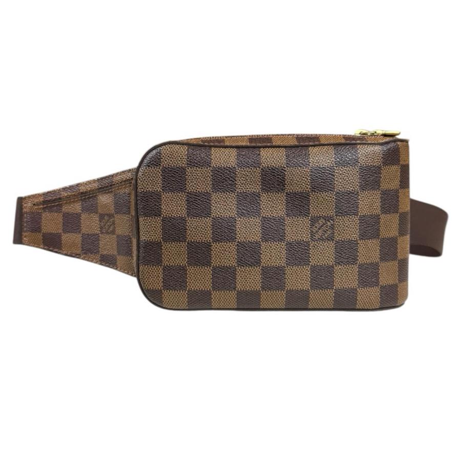 【正規品保証】ルイヴィトン ジェロニモス ダミエ ボディバッグ エベヌ ブラウン LOUIS VUITTON（ルイ・ヴィトン） ジェロニモス ダミエ ボディバッグ