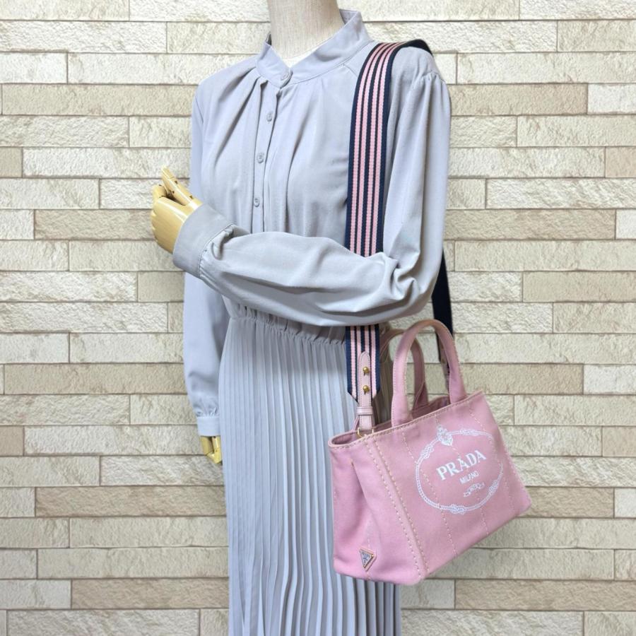 PRADA（プラダ） カナパトートSS ショルダーバッグ キャンバス 1BG439