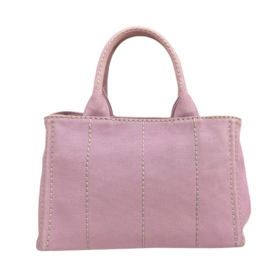 【PRADA】 ピンク カナパssトートバッグ PRADA（プラダ） カナパトートSS ショルダーバッグ キャンバス 1BG439