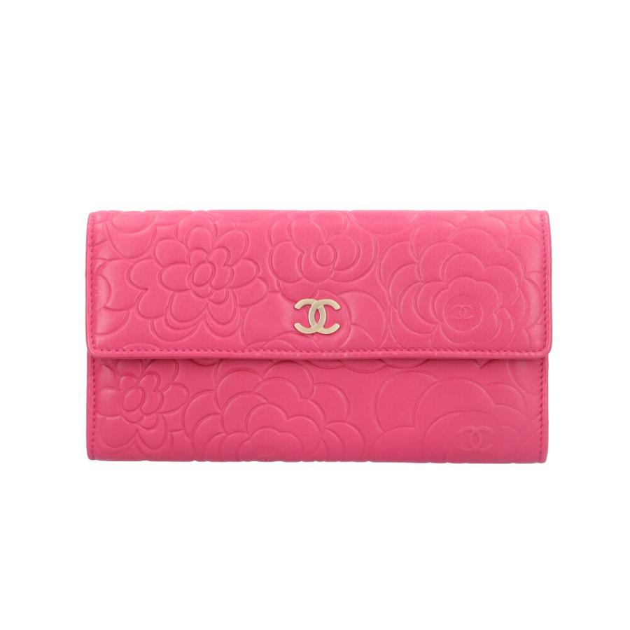 CHANEL（シャネル） カメリア 長財布 レザー A82283 レディース 中古