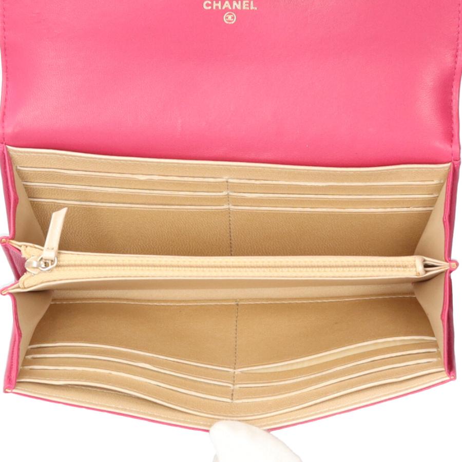 CHANEL（シャネル） カメリア 長財布 レザー A82283 レディース 中古