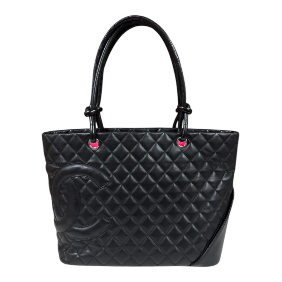 CHANEL（シャネル） カンボン トートバッグ レザー A25169 ブラック