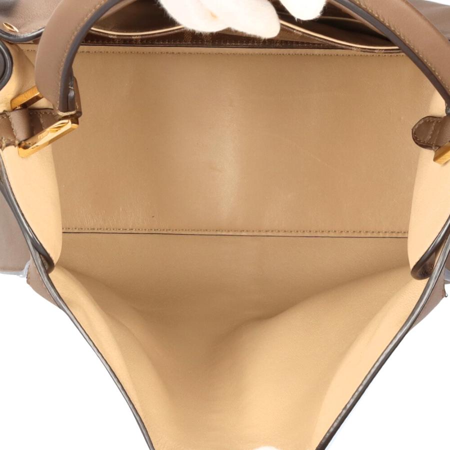 フェンディ ピーカブー エックスライト ショルダーバッグ レザー 8BN310 ブラウン レディース FENDI  中古 FENDI（フェンディ） ピーカブー エックスライト ショルダーバッグ
