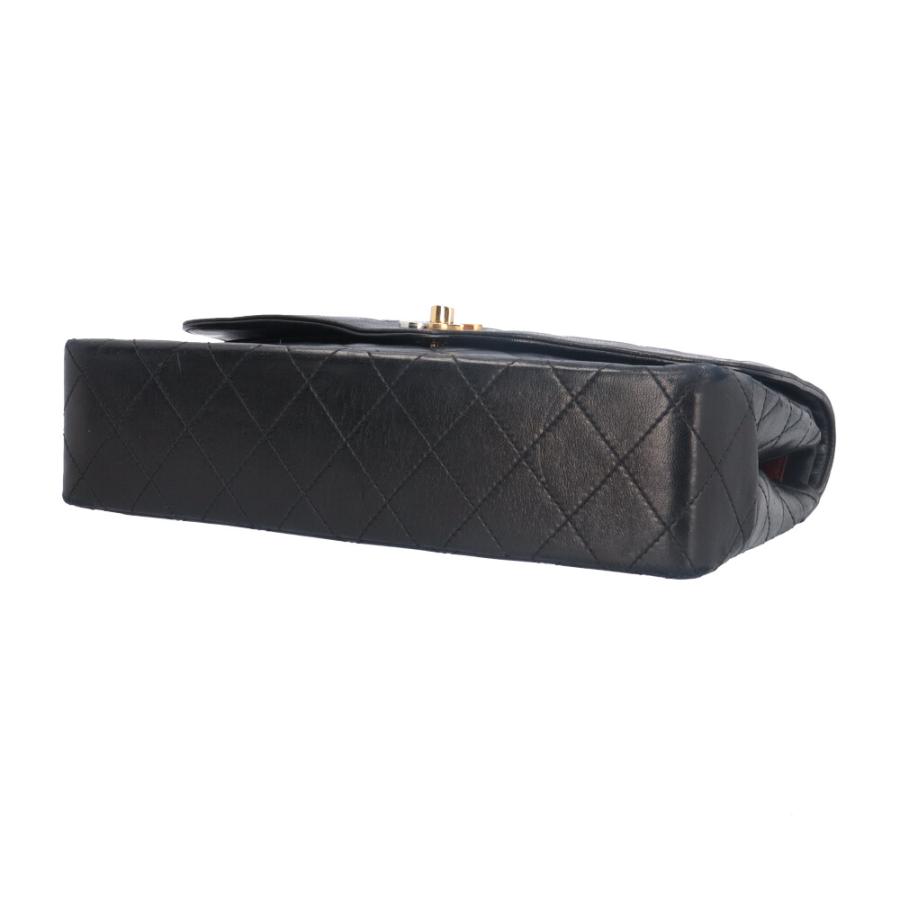 シャネル パリ限定 マトラッセ ショルダーバッグ ラムスキン ブラック レディース CHANEL  中古 CHANEL（シャネル） パリ限定 マトラッセ ショルダーバッグ ラムスキン