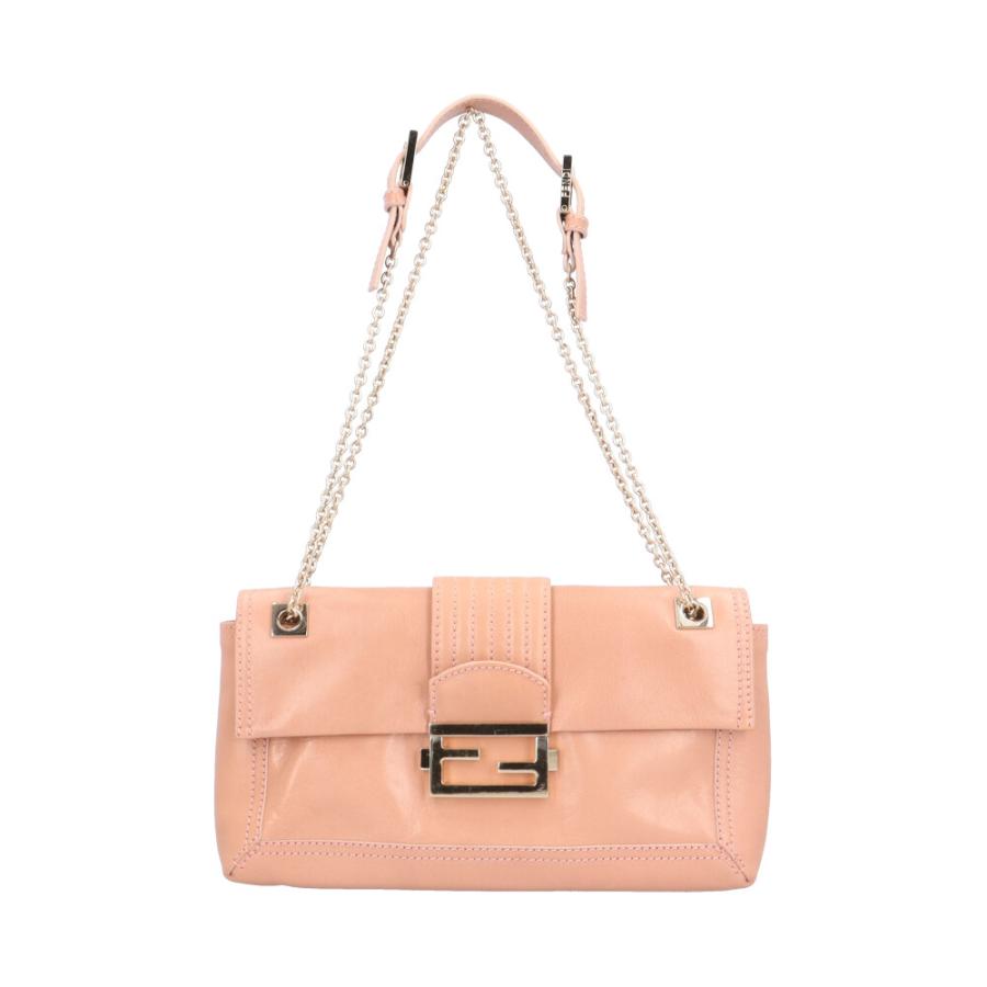 FENDI（フェンディ） バゲット ショルダーバッグ レザー 8BT139 ピンク 