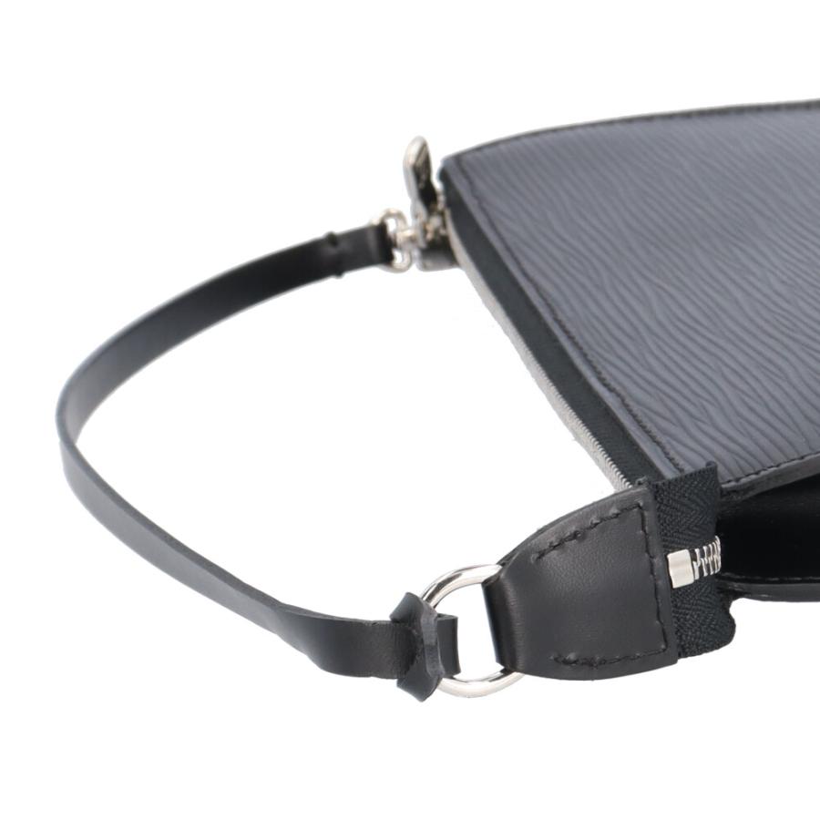 ルイヴィトン　黒 エピ　ポシェットアクセソワール 美品 ルイヴィトン エピ アクセサリーポーチ ブラック LOUIS VUITTON