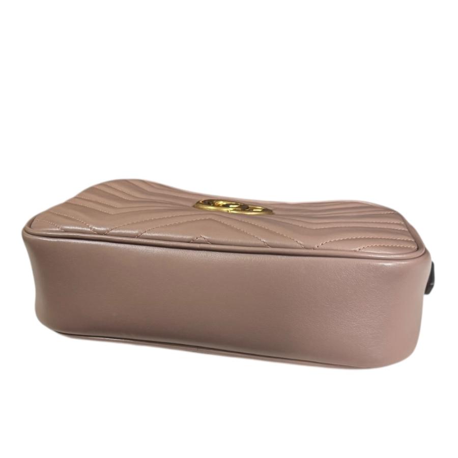 GUCCI GGマーモント ショルダーバッグ グッチ ベージュ GUCCI（グッチ） GGマーモント ショルダーバッグ レザー 447632