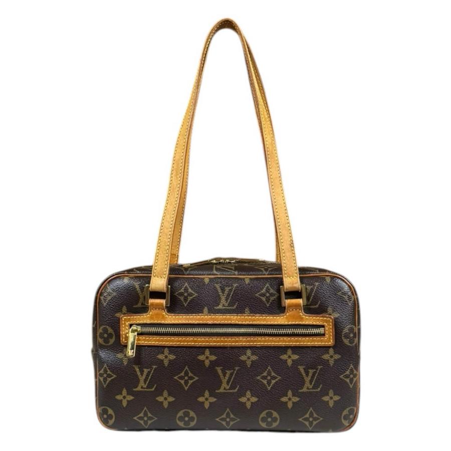 ルイヴィトン シテMM モノグラム ショルダーバッグ モノグラムキャンバス M51182 ブラウン レディース LOUIS VUITTON  中古 LOUIS VUITTON（ルイ・ヴィトン） シテMM モノグラム ショルダーバッグ