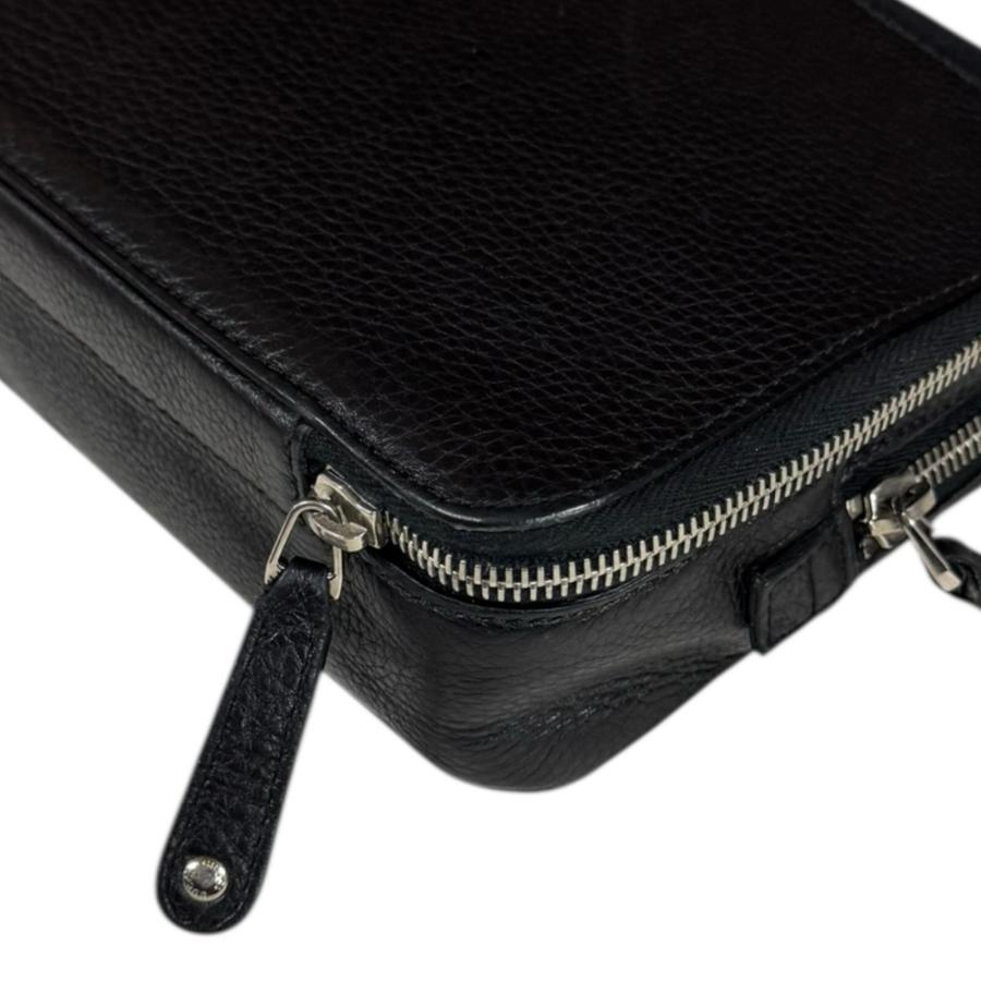 GUCCI（グッチ） クラッチバッグ レザー 256076 ブラック メンズ 中古