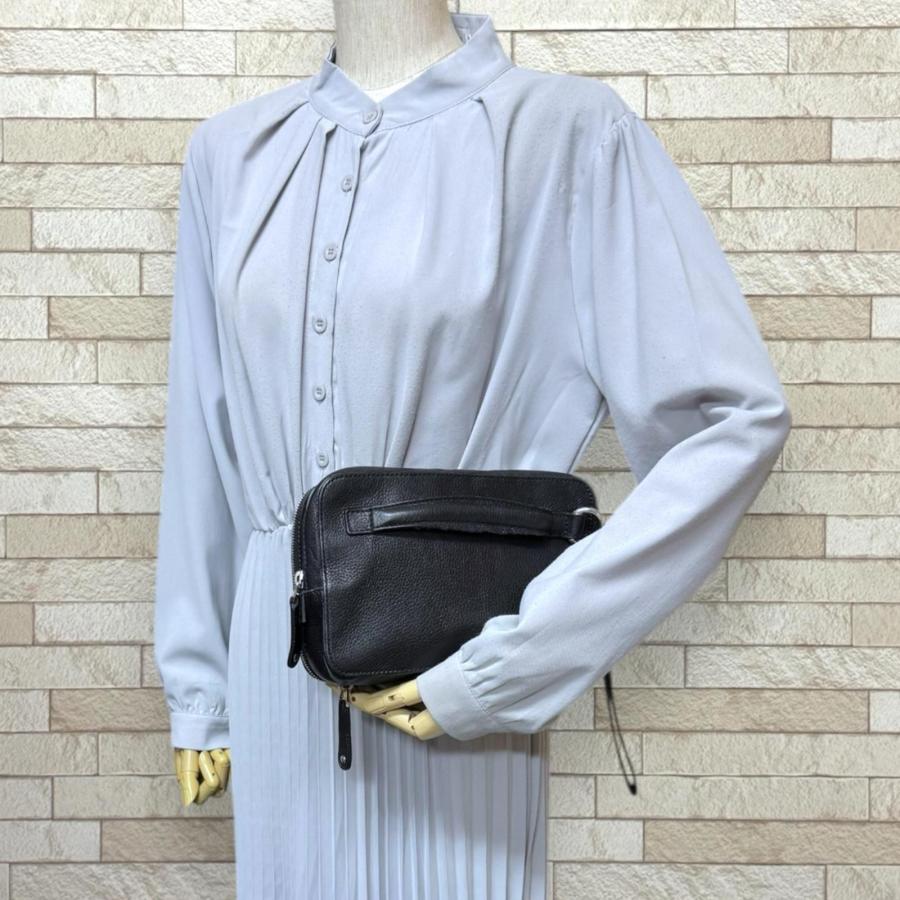 GUCCI（グッチ） クラッチバッグ レザー 256076 ブラック メンズ 中古