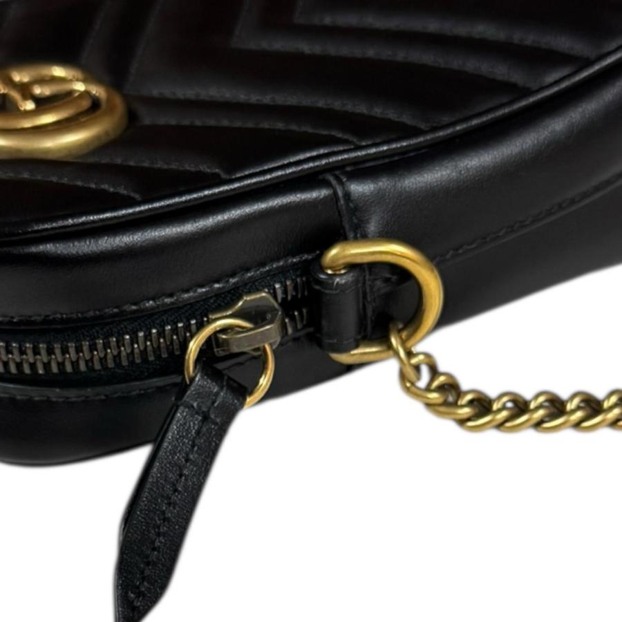GUCCI（グッチ） GGマーモント ショルダーバッグ レザー 598597