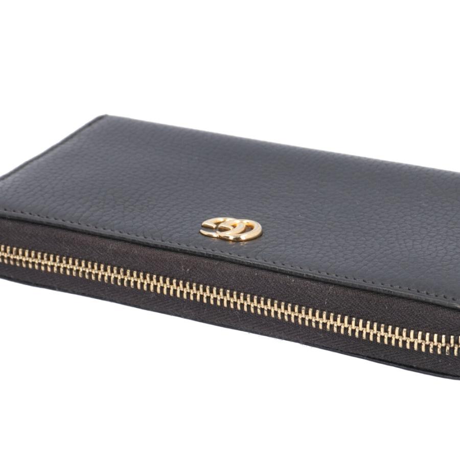 グッチ GGマーモント 長財布 レザー 456117 ユニセックス GUCCI  中古 GUCCI（グッチ） GGマーモント 長財布 レザー 456117 ユニセックス