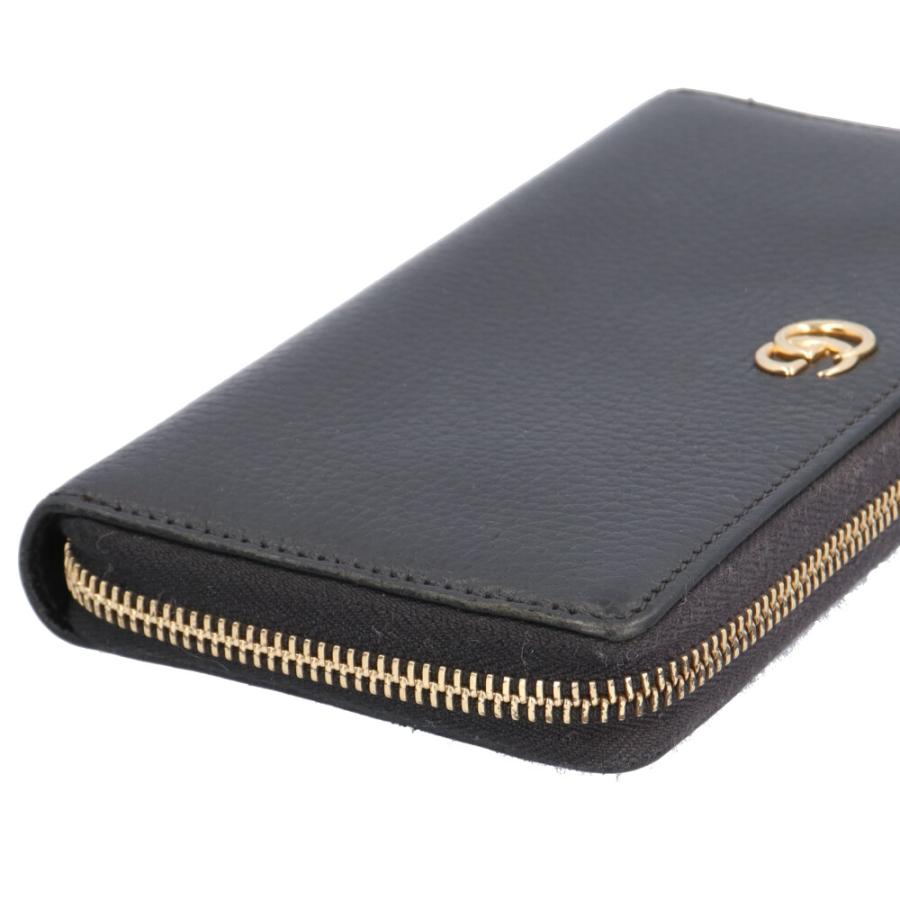 グッチ GGマーモント 長財布 レザー 456117 ユニセックス GUCCI  中古 GUCCI（グッチ） GGマーモント 長財布 レザー 456117 レディース 中古