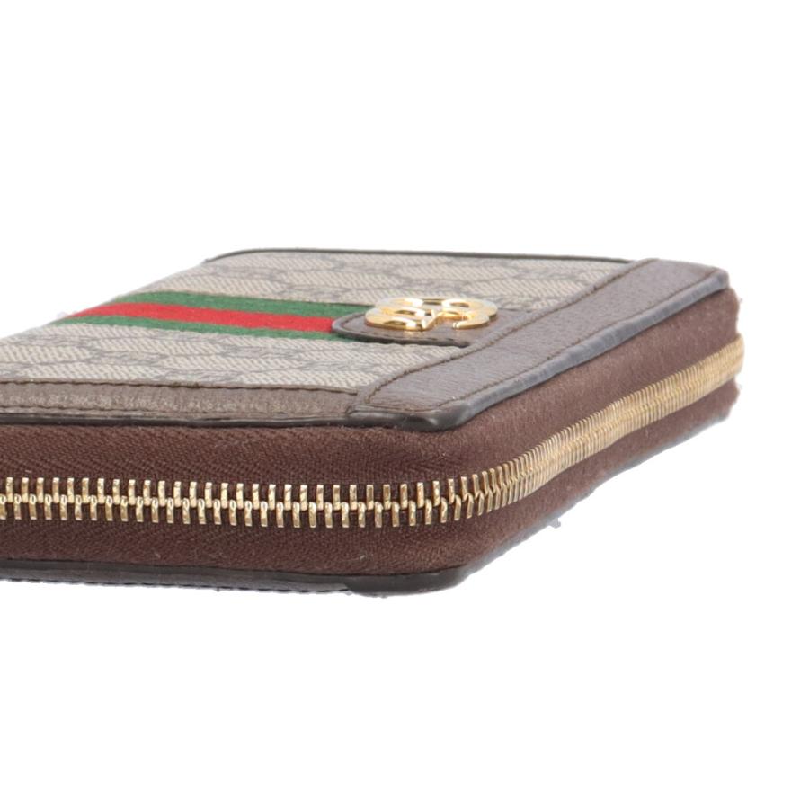 グッチ GG ジップアラウンドウォレット オフィディア 長財布 GGスプリームキャンバス 523154 レディース GUCCI  中古 グッチ GGジップ アラウンドウォレット オフィディア 長財布 GG