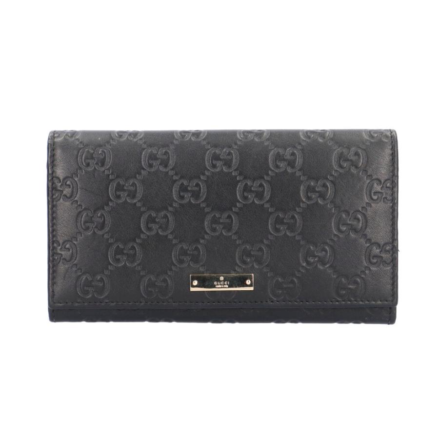 【かなめページ①】 GUCCI（グッチ） グッチシマ 長財布 レザー 244946 レディース 中古 美