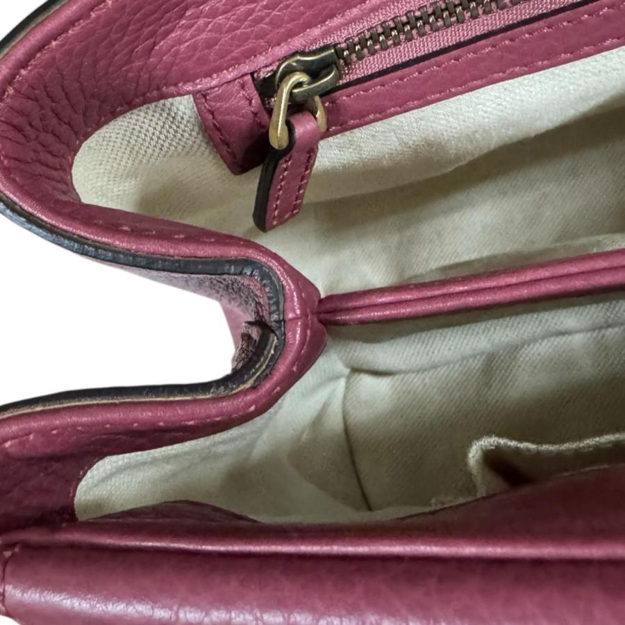 GUCCI（グッチ） GGマーモント ショルダーバッグ レザー 401173 ピンク