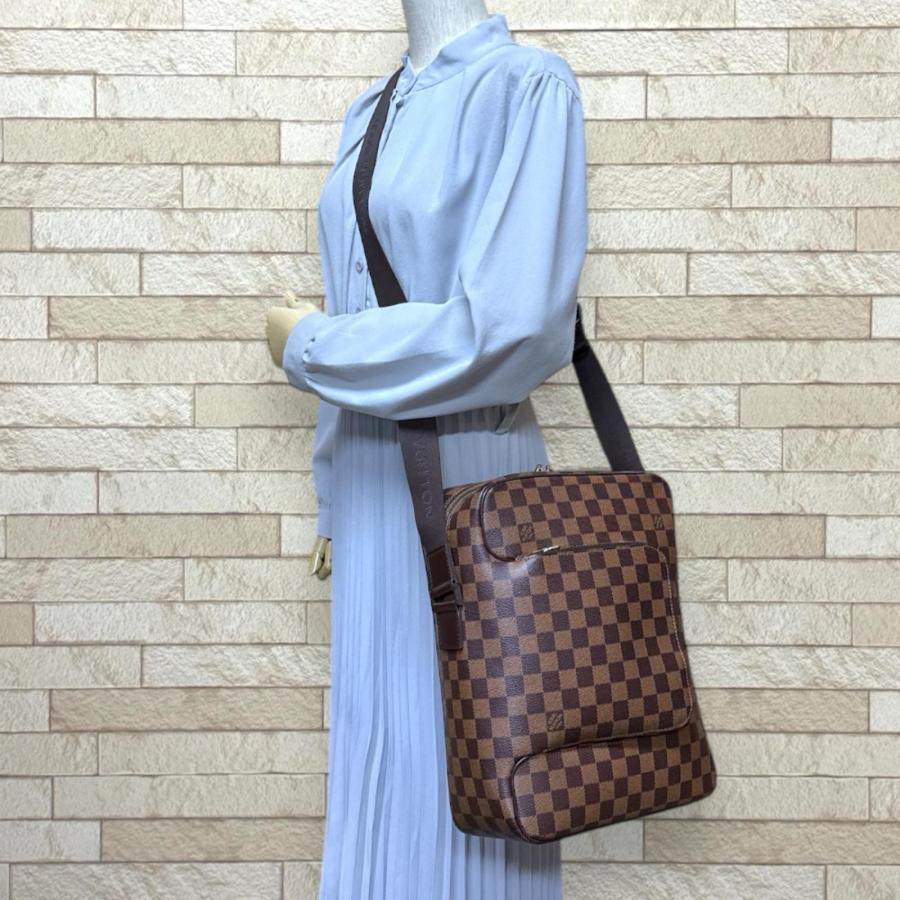 ルイヴィトン オラフMM ダミエ ショルダーバッグ ダミエキャンバス N41441 ブラウン ユニセックス LOUIS VUITTON  中古 LOUIS VUITTON（ルイ・ヴィトン） オラフMM ダミエ ショルダーバッグ