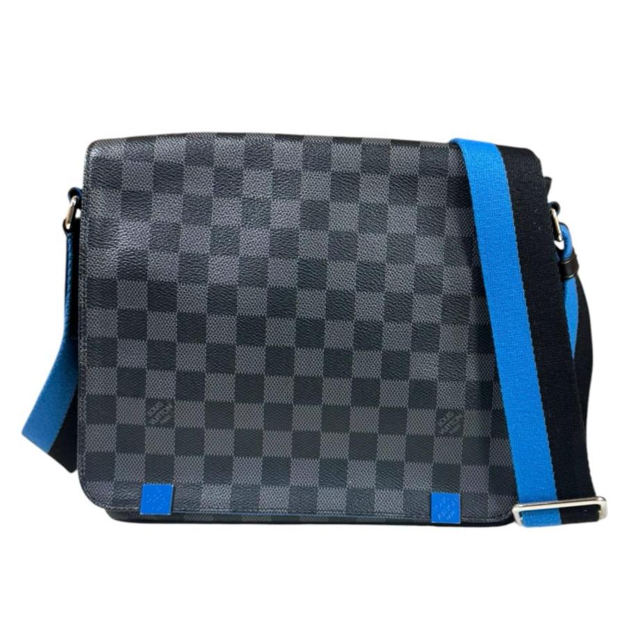 限定♪ ルイヴィトン ダミエ ラティテュード ディストリクトPM ショルダー 黒 LOUIS VUITTON（ルイ・ヴィトン） ディストリクト PM NM ショルダー