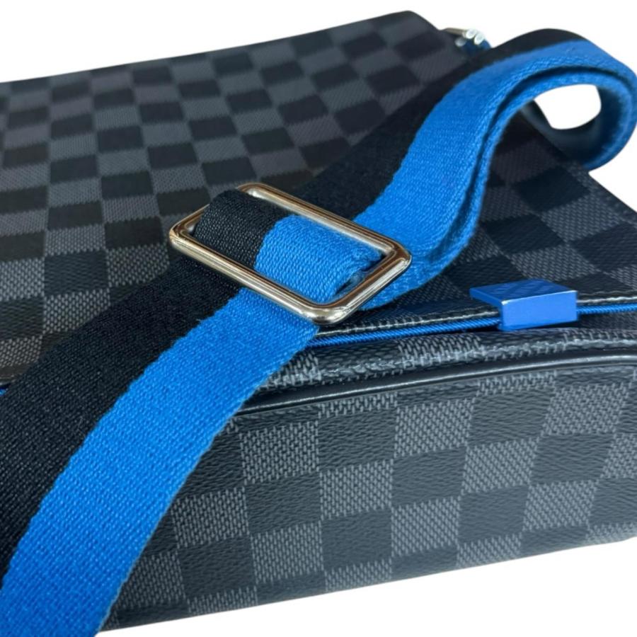 限定♪ ルイヴィトン ダミエ ラティテュード ディストリクトPM ショルダー 黒 LOUIS VUITTON（ルイ・ヴィトン） ディストリクト PM NM ショルダー