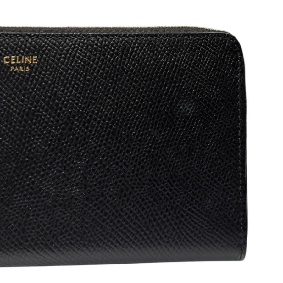 【美品】Celine セリーヌ　長財布 CELINE（セリーヌ） ラージジップドウォレット 長財布 レザー