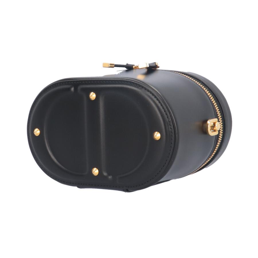 ディオール バニティスモール シグネチャー ショルダーバッグ カーフ ブラック レディース Dior  中古 ディオール バニティスモール シグネチャー ショルダーバッグ カーフ