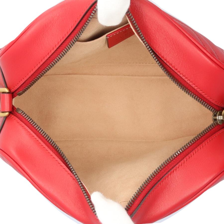 グッチ GGスプリーム ハードトランク 斜め掛け ショルダーバッグ カメラバッグ 724717 ブラック PVC レザー レディース GUCCI 【中古】 GUCCI（グッチ） スモール カメラバッグ GGマーモント ショルダー