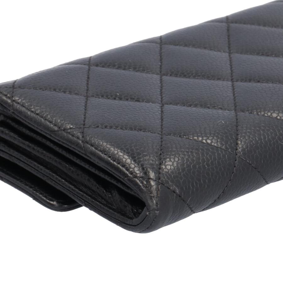 シャネル マトラッセ 長財布 キャビアスキン A50096 レディース CHANEL  中古 CHANEL（シャネル） マトラッセ 長財布 キャビアスキン A50096