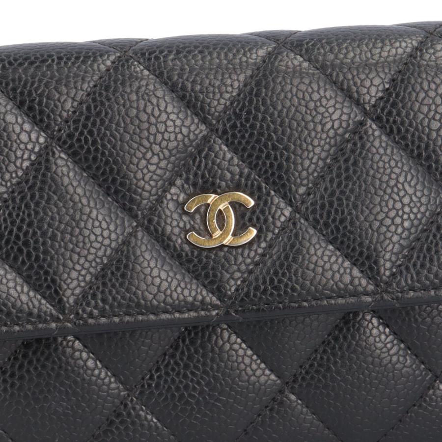 CHANEL（シャネル） マトラッセ 長財布 キャビアスキン A50096