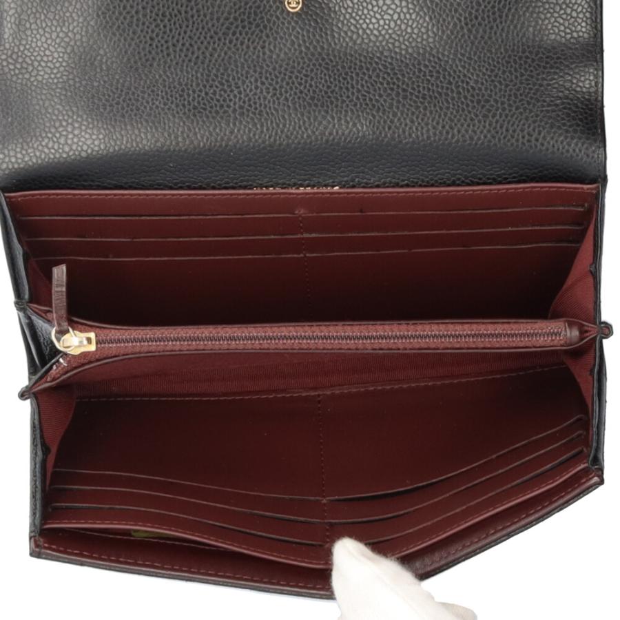 CHANEL（シャネル） マトラッセ 長財布 キャビアスキン A50096