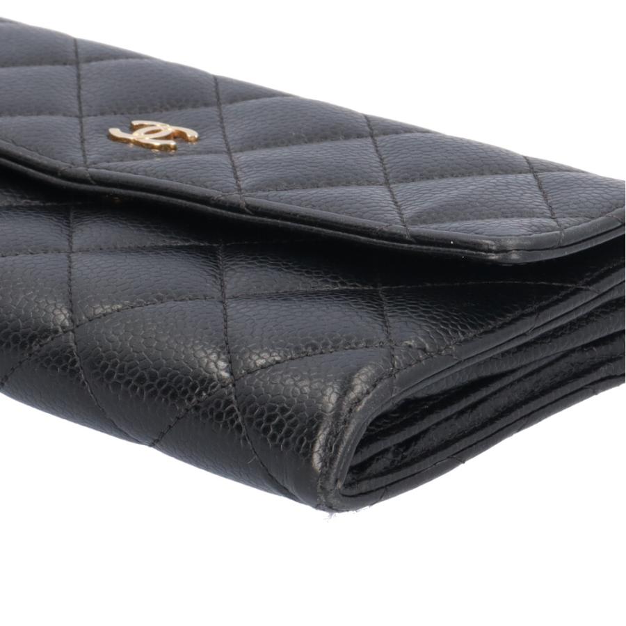 CHANEL（シャネル） マトラッセ 長財布 キャビアスキン A50096