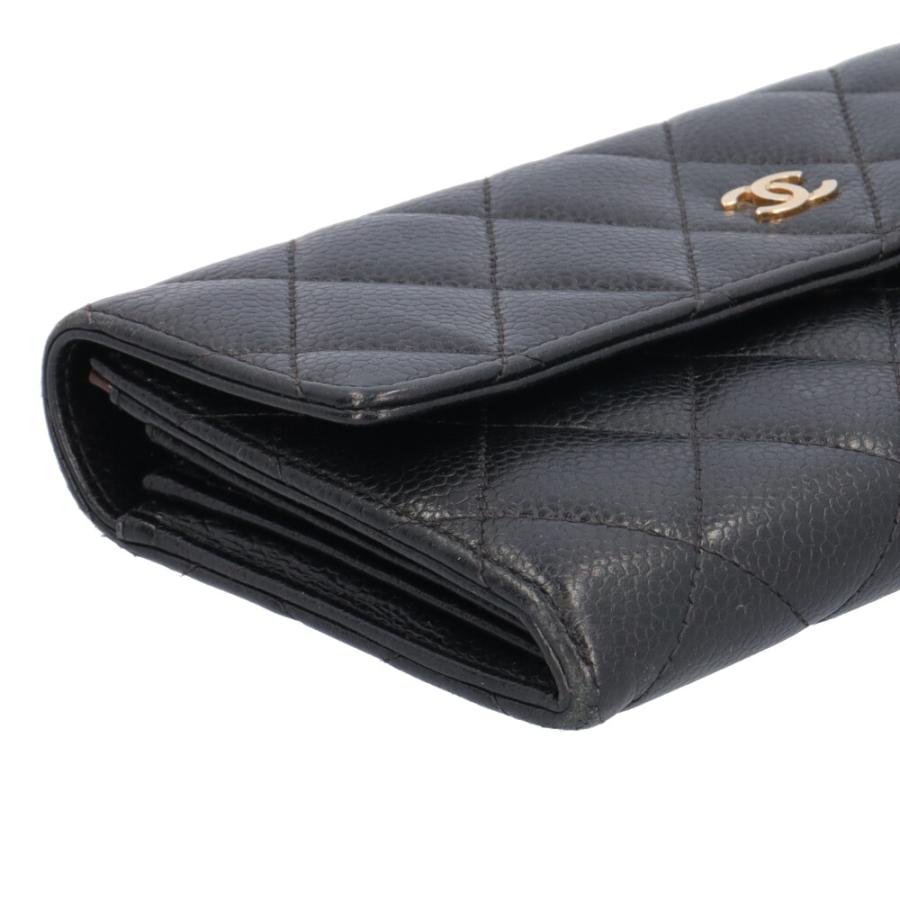 CHANEL（シャネル） マトラッセ 長財布 キャビアスキン A50096