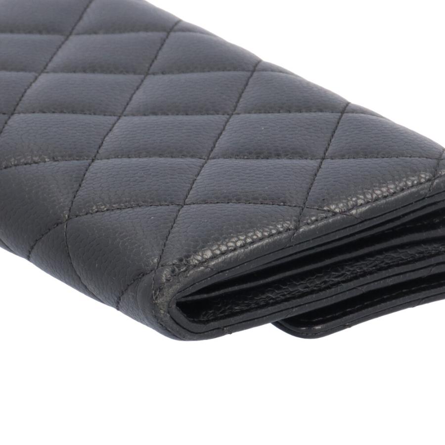 CHANEL（シャネル） マトラッセ 長財布 キャビアスキン A50096