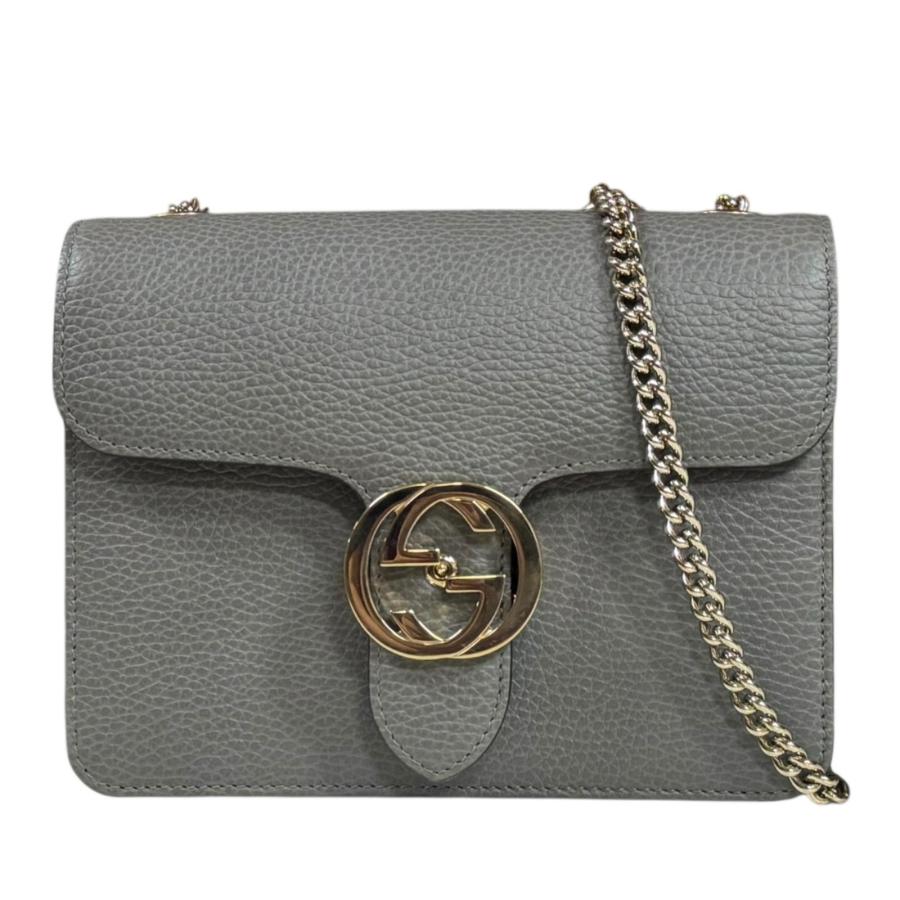 GUCCI（グッチ） インターロッキングG ショルダーバッグ レザー