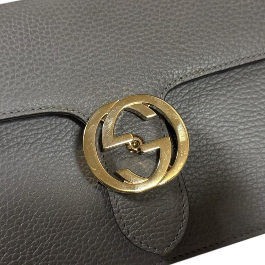 GUCCI（グッチ） インターロッキングG ショルダーバッグ レザー 510304 