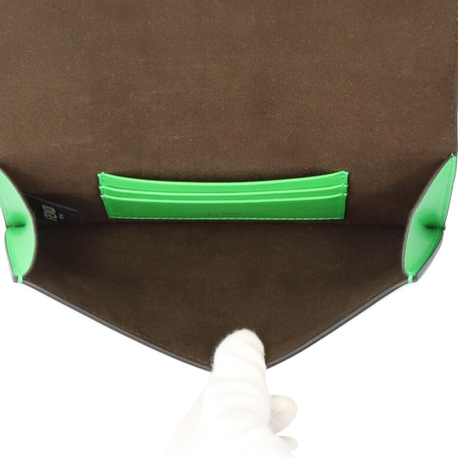 FENDI（フェンディ） フラット バゲット ショルダーバッグ レザー