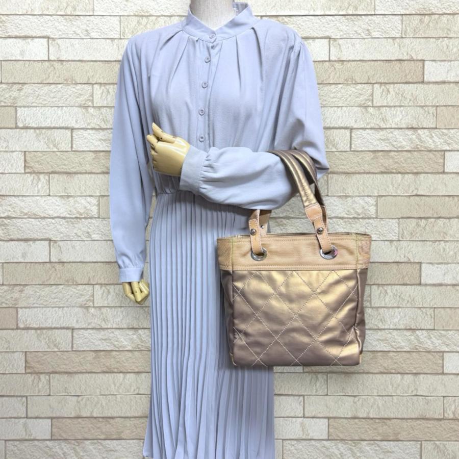 CHANEL（シャネル） パリビアリッツPM トートバッグ PVCコーティング 