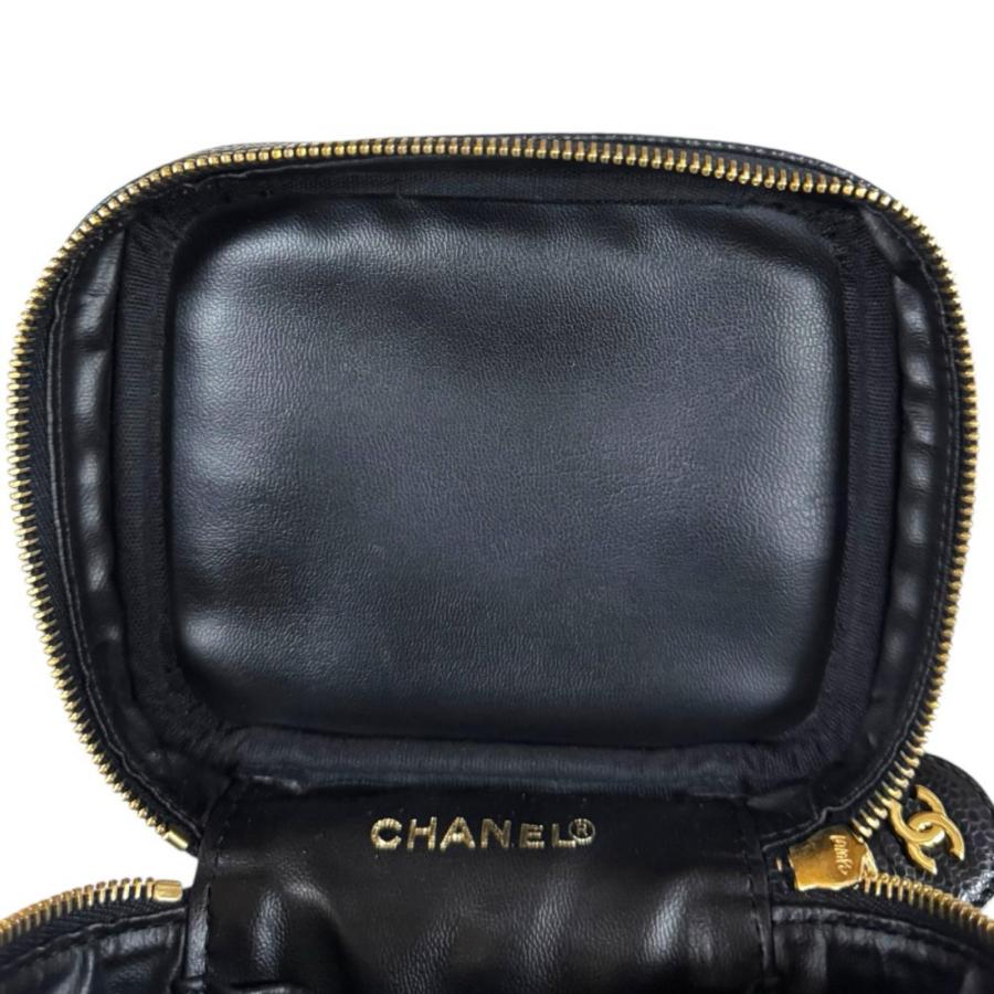 CHANEL（シャネル） 縦型バニティ ココマーク ハンドバッグ キャビア