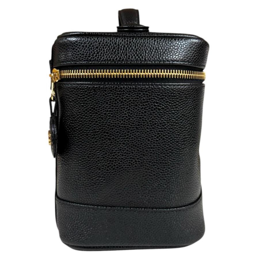 CHANEL（シャネル） 縦型バニティ ココマーク ハンドバッグ キャビア 